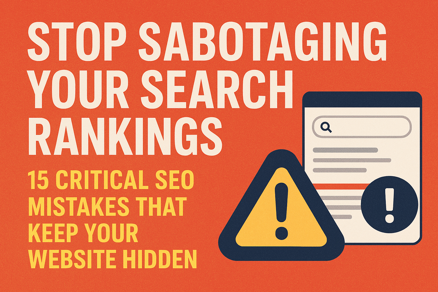 seo mistakes to avoid